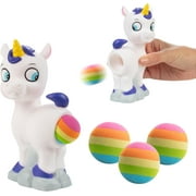 Hog Wild Pooping Unicorn Popper-Foam Ball Shooter