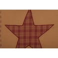 thumbnail image 2 of VHC Brands Ninepatch Star Thanksgiving Bedroom Decor, Quilted Pillow, Red, 12x12, 2 of 2