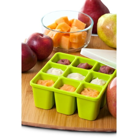 Baby Snack Tray - Nuby Garden Baby Food Freezer Tray, Colors May Vary