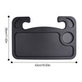 thumbnail image 3 of Car Table Steering Wheel Eating Stand Support Storage Tray Drink Food Holder Vehicle Mounted Laptop Computer Stand for Universal, 3 of 7