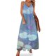 thumbnail image 1 of Vestido sin mangas con estampado de nenúfares y estanque pastel de Monet para mujer, verano 2024, vestidos de baile, 1 of 7