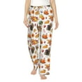 thumbnail image 2 of Lsque Thanksgiving Turkeys 1 Print Women's Pajama Pants, Lounge Pant - Comfortable Home Wear,Elastic Waistband, Stylish Design-XX-Large, 2 of 9