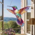thumbnail image 4 of Window Hanging Acrylic 2D Hummingbird, Stained Glass Style Decoration, Vibrant Bird Ornament for Home Décor, Nature-Inspired Gift, 4 of 4