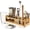 14-Piece, variant on 20-Piece Cocktail Shaker Bar Set with Wooden Stand, Includes Boston Shaker, Mixing Glass, Muddler, Jigger, Strainer for Mixed Drinks and Cold Brew Cocktails