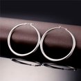 thumbnail image 2 of Chunky Hoop Earrings For Women, 30/40/60/80Mm Stainl Steel Hoops, Gold Hoop Earrings, Simple & Polished Thick Ear Jewelry,Black Hoop Earrings[Z4783], 2 of 2