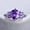 Purple, variant on Purple Zircon Diamond Inlay Copper Band Ring Korean Style White Gold Gem Jewelry Fashion Accessory Women Gleam