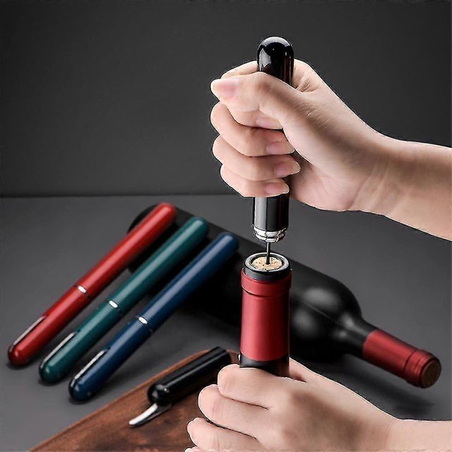 Wine Bottle Opener Air Pump Pin Cork Remover Pneumatic Corkscrew Gadget