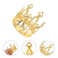 thumbnail image 3 of Small Rhinestone Crown Cake Ornament Alloy Tiara Cake Decoration for Birthday Party (Golden), 3 of 9