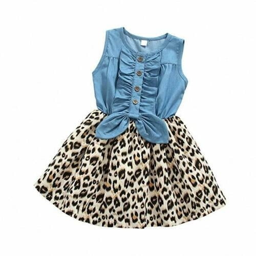 kids leopard dress