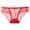 Red G, variant on Rohuuque Women's Red Lace Briefs Sheer Panties Lace Mesh Cut Out Breathable Cotton Lined Low Rise Cheeky Underwear Red B