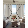 thumbnail image 4 of Beige Blackout Curtains, Light Blocking Print Window Curtains, Simple Gradient Ice Hockey Funny Sport Game Art Thermal Insulated Window Drapes for Living Room Kitchen Cafe 2 Panels, 104"W x 52"L, 4 of 9