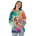 thumbnail image 4 of Funny Watercolor Adorable Vizsla Peeking Through Torn Paper Effect All Over Print 3D Hoodie Unisex Merch Hoodies Vizslas Dog Lover Gifts Idea - 00026, 4 of 6
