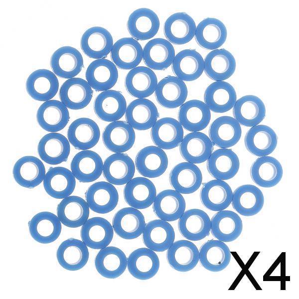 Funda de Eje de Junta de Plástico de 3 Mm, 2 X 50 Piezas, Engranaje Fijo para Fabricación de Modelos, Color Azul 4 piezas