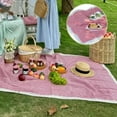 thumbnail image 2 of Gingham Picnic Blanket - Large Red Tartan Plaid Outdoor Mat for Beach, Camping, Lawn, Park | Waterproof & Portable, 2 of 8