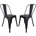 thumbnail image 1 of Set De 2 Sillas Tolix Metálicas Vintage Para Comedor Restaurante Exterior Interior negro, 1 of 9