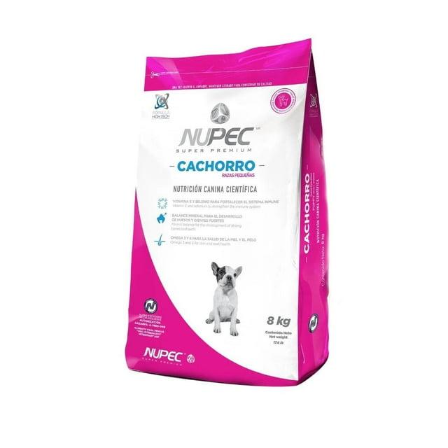 Combo Nupec Cachorro Razas Pequeñas 8 Kg MAS Dos Latas Royal Canin Adulto 385 gr