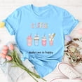 thumbnail image 4 of Aihuaihua Easter Shirts for Women Christian Shirts Rabbit Easter for Jesus Shirt Easter Gift Graphic Casual Tee Tops Sky Blue L, 4 of 5