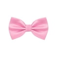 thumbnail image 1 of INSPIRE CHIC Men's Grids Patterned Solid Color Adjustable Pre-tied Bow Tie Pink, 1 of 4