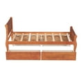 thumbnail image 2 of Bellemave Twin Size Bed with 4 Drawers, Wood Platform Bed with Headboard & Footboard, Storage Bed Frame for Adult (Oak), 2 of 9
