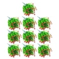 thumbnail image 1 of Billuyoard 10 piezas de plantas artificiales de Camelia para interiores, arbustos resistentes a los rayos UV, para interior y exterior, jardín de flores, Decoración Rojo Billuyoard HA083900-05, 1 of 6