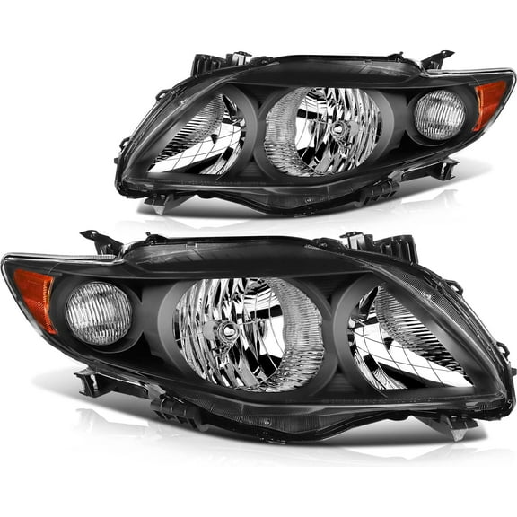 ECCPP headlight assembly kit for 2009 2010 for TOYOTA Corolla Headlights Front Lamp Direct Replacement Pair Left Right 2503183