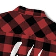 thumbnail image 3 of Effete Feline Claw Marks Scratch Unisex Flannel Shirt, 3 of 14