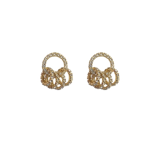 Minnieouse 2 pendientes de aleación, joyería de moda, diseño elegante exquisito, accesorio DIY para fiesta, hebilla brillante a prueba de herrumbre, Ropa, zapatos y accesorios Miscelánea Minnieouse AP019049-01