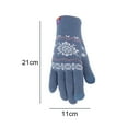 thumbnail image 2 of Guantes de invierno con pantalla táctil para mujer y niña, guantes de punto suaves y cálidos, 2 of 5