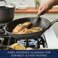 thumbnail image 5 of Rachael Ray Cook + Create 12.5 inch Hard Anodized Nonstick Frying Pan, Black, 5 of 9