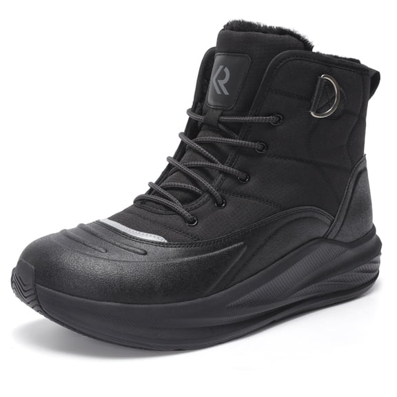 Men Waterproof Snow Boots Winter Ankle Wide Toe Box Work Boots
