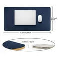 thumbnail image 1 of Desk Pad Office Desktop Protector 31.5 Inch x 15.7 Inch, PU Leather Desk Mat Blotters Organizer with Comfortable Writing Surface, 1 of 5