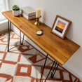 thumbnail image 3 of Organizedlife  Natural Live Edge Solid Wood Console Table with Metal Hairpin Legs,Wood Finish, 3 of 8