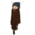 thumbnail image 6 of Beard Hats Funny Beanie Hat Handmade Knit Wig Hat Beard Facemask, 6 of 7