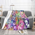thumbnail image 2 of My Lit-Tle Pony Fleece Blanket Super Soft Cozy Throw Blanket Fuzzy Comfy Flannel Blanket Warm Plush Blankets And Throws For Couch, Sofa, Bed 50"X40", 2 of 7