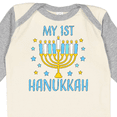 thumbnail image 4 of Inktastic My 1st Hanukkah with Menorah and Stars Boys or Girls Long Sleeve Baby Bodysuit, 4 of 5