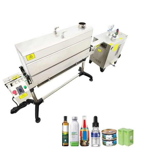 Fully Automatic Steam Label Shrink Machine Bottle Sleeve Labeling Machine with Steam Generator 220V