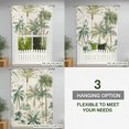 thumbnail image 5 of Green Palm Trees Tie Up Curtain Valance for Window, Adjustable Rod Pocket Window Curtains Shades, Tropical Summer Botanical Light Filtering Valance Drapes for Cafe Living Room Bedroom 34"x45", 5 of 9