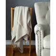 thumbnail image 2 of Sticky Toffee Lightweight 100% Cotton Throw Blanket, 50x60 in, Warm, Soft, Herringbone Weave, Boho Farmhouse Style, 2 of 6