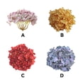 thumbnail image 4 of Injueey Ramas de Hortensia de flores artificiales, seda de alta calidad, decoración para fiesta de boda en casa, de simulación DIY, accesorios Kits de decoración para fiestas Violeta Injueey JJ7198-01, 4 of 6