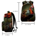 thumbnail image 2 of Lightweight Backpack Thanksgiving Turkey School Bag Travel Laptop Daypack for Men Women Casual Rucksack, 2 of 6