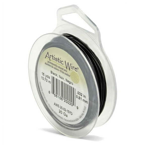 Artistic Wire Jewelry Wire Spools 20 Gauge (15 Yards) Black