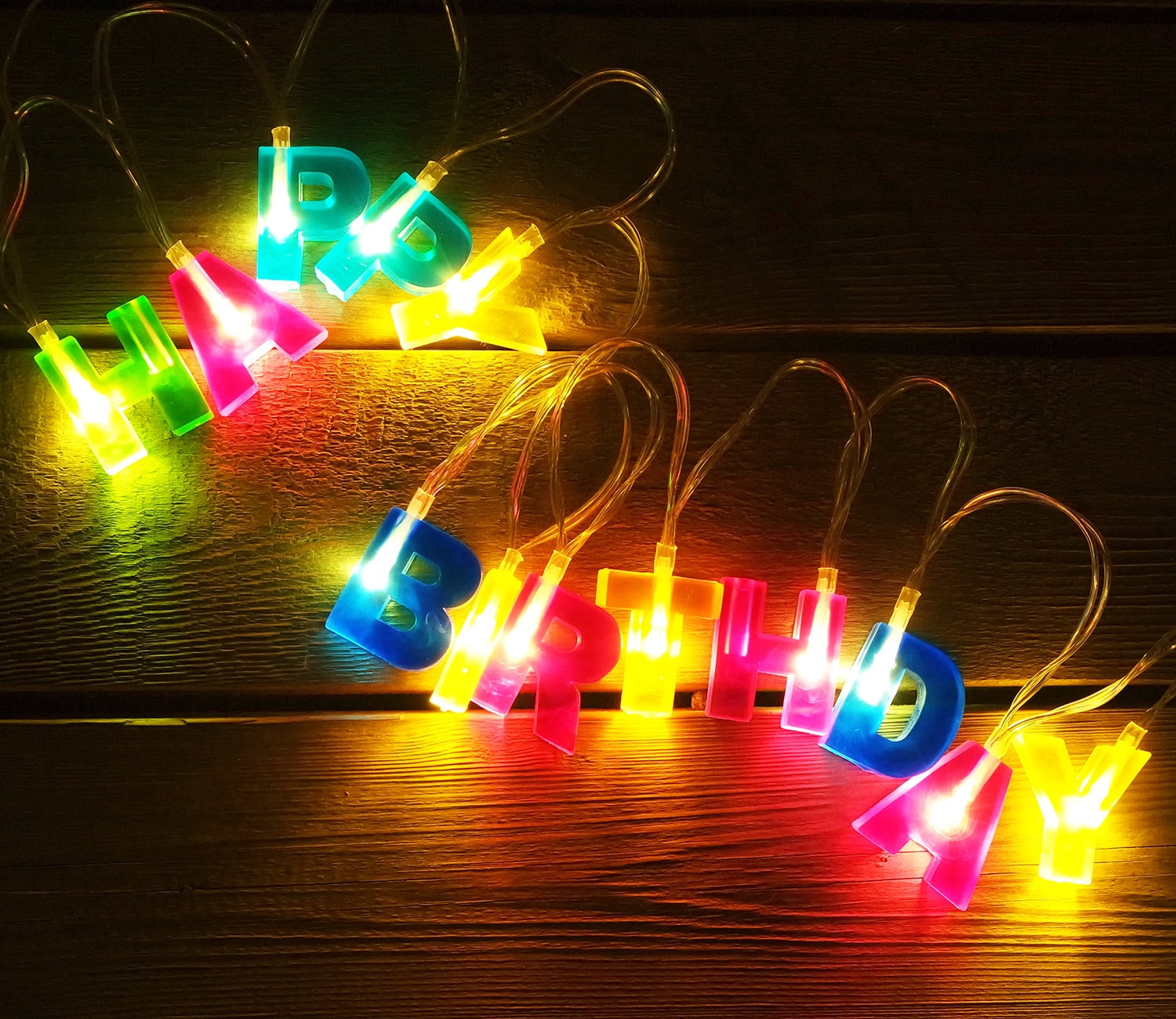 TORCHSTAR Letter Shaped LED String Light, 5.1ft 13 LEDs Fairy String