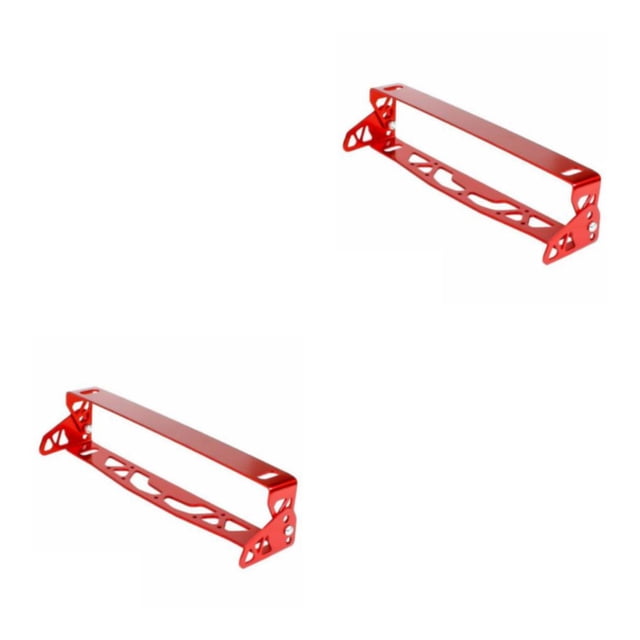 VONKY Frame Tag Holder - Durable for Weatherproof Scratch Resistant Lightweight Car License Plate Frame red 24.5*21*3cm 2Set