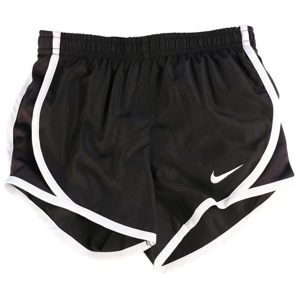 viceversa oxígeno Ciro Nike Little Girls' (4-6X) Dri-Fit Woven Running Shorts-Black/White -  Walmart.com