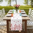 thumbnail image 4 of Table Runners 70 Inches Long Dress Scarves, Valentine's Day Farmhouse Coffee/Dining/Kitchen Table Decor, Holiday Table Runner, Red Love Branches Modern Minimalism 13x70 Inch, 4 of 9