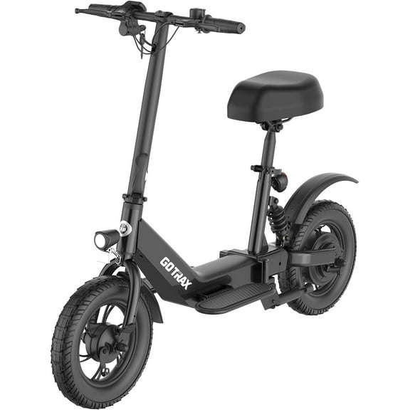 Open Box GOTRAX Aero Foldable Electric Scooter with Seat for Teens and Adults