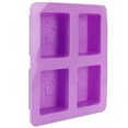 thumbnail image 3 of Oubit Tree Shape Mold,4Gird Purple Silicone HandMade Soap Mold Cake Mold True Excellence, 3 of 9
