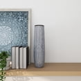 thumbnail image 4 of Deco 79 Ceramic Vase with Varying Patterns, 7" x 7" x 22", Gray, 4 of 11