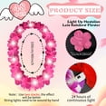 thumbnail image 2 of Collar de flores Sherr con luz LED, 24 unidades, 100 cm, color rosa, 2 of 7