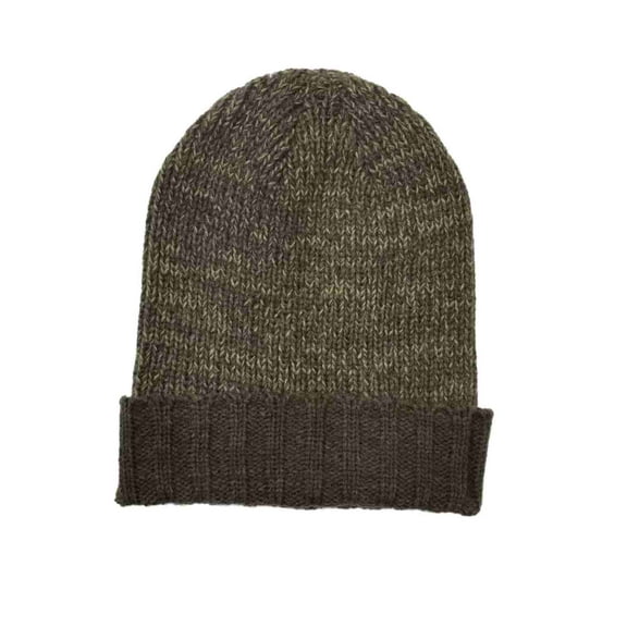 Men's Blue Brown Winter Beanie Stocking Cap Hat